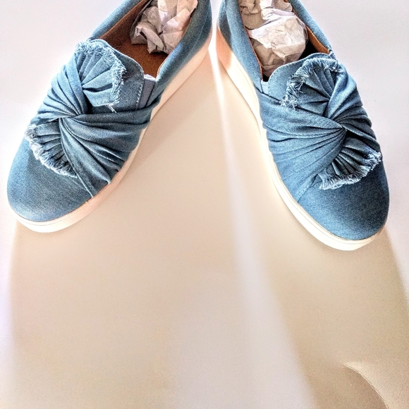 Denim Pull On/Slip On Fashion Sneakers - Picture 6 of 8